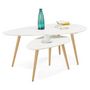 Voir la diapositive 2 : Paris Prix Lot de 2 Tables Gigognes  Rauma  116cm Blanc
