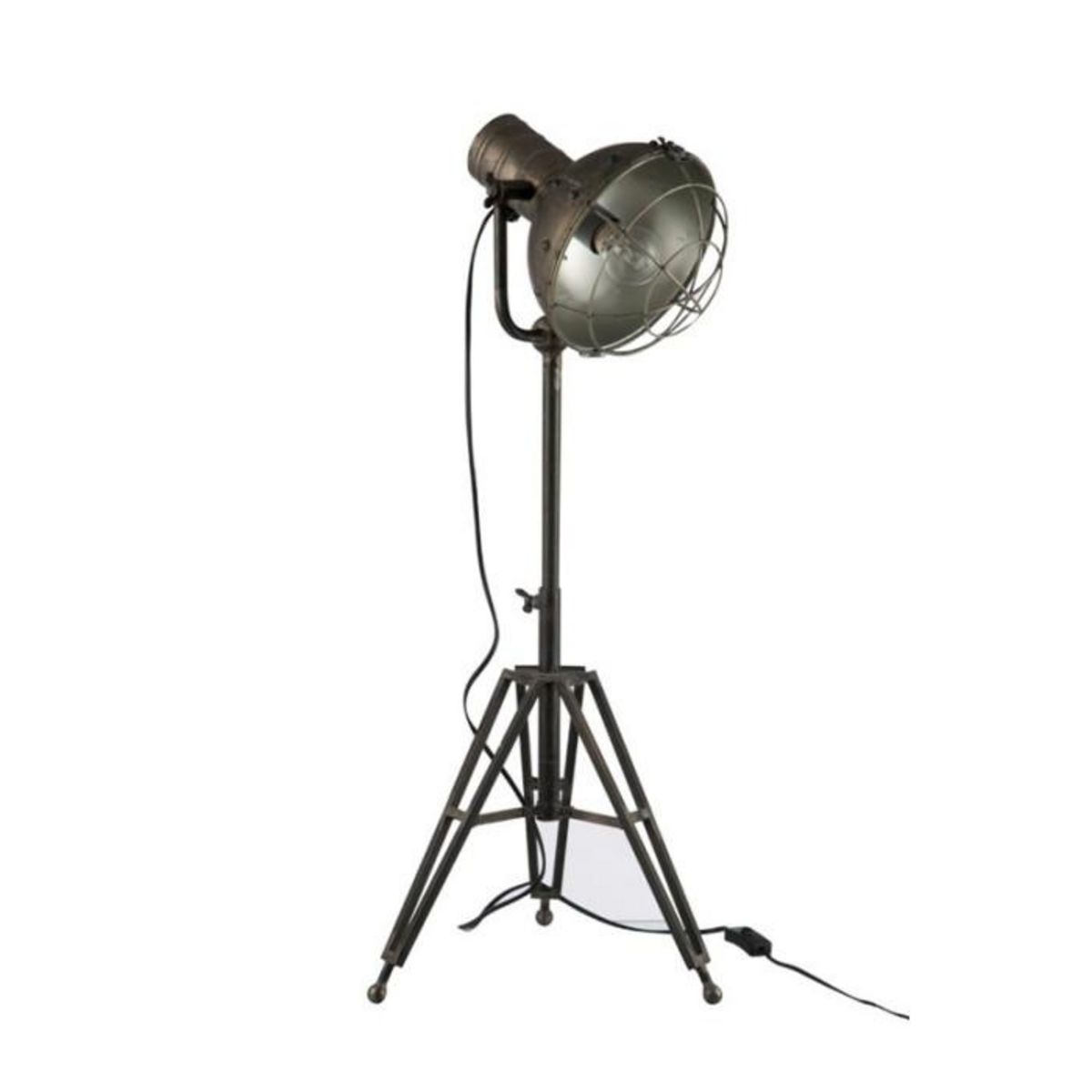 Paris Prix Lampe à Poser Industrielle  Néo  93cm Gris