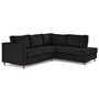 Voir la diapositive 4 : LISA DESIGN Jake - canapé déhoussable d'angle droit 5 places en velours