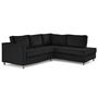 Voir la diapositive 4 : LISA DESIGN Jake - canapé déhoussable d'angle droit 5 places en velours