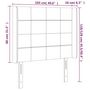 Voir la diapositive 6 : VIDAXL Tete de lit avec oreilles Rose 103x16x118/128 cm Velours