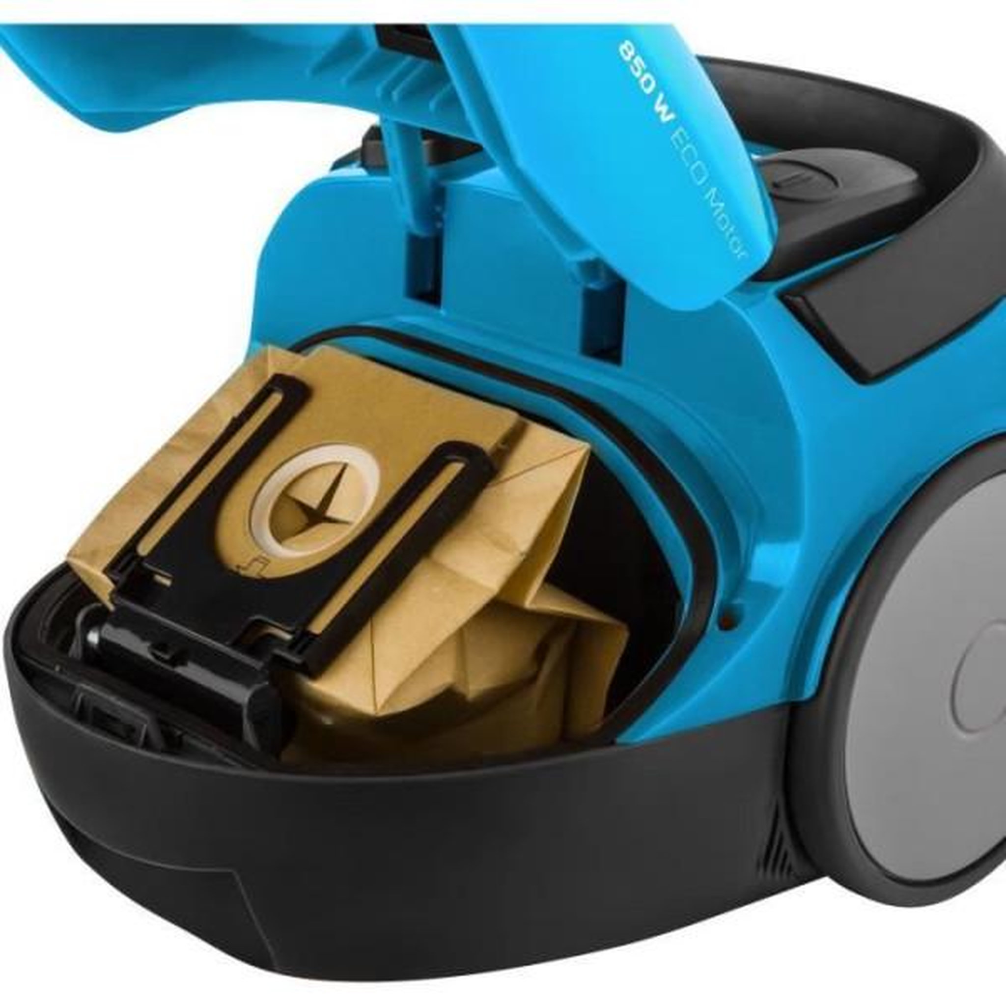 Voir la diapositive 3 : MARKET24 Aspirateur Robot  traîneau avec sac - SENCOR - SVC 45BL-EUE3 - Moteur ECO 850 W - 79 dBA - 1,5 L - Bleu