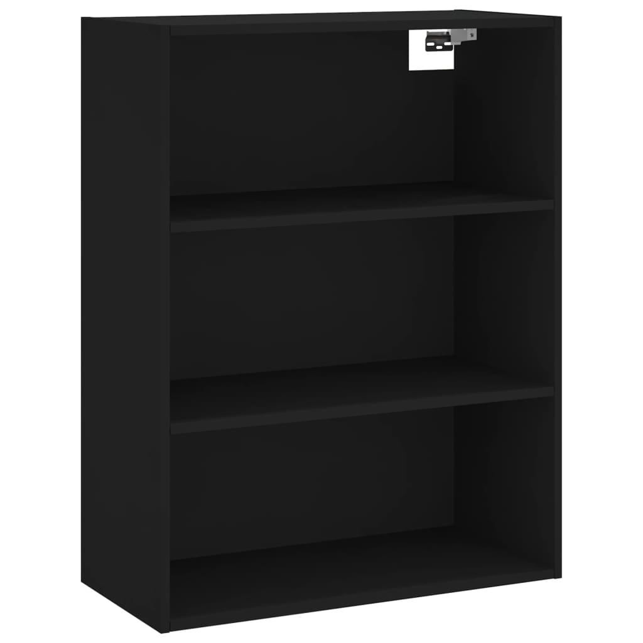 Voir la diapositive 5 : VIDAXL Buffet haut Noir 69,5x34x180 cm Bois d'ingenierie