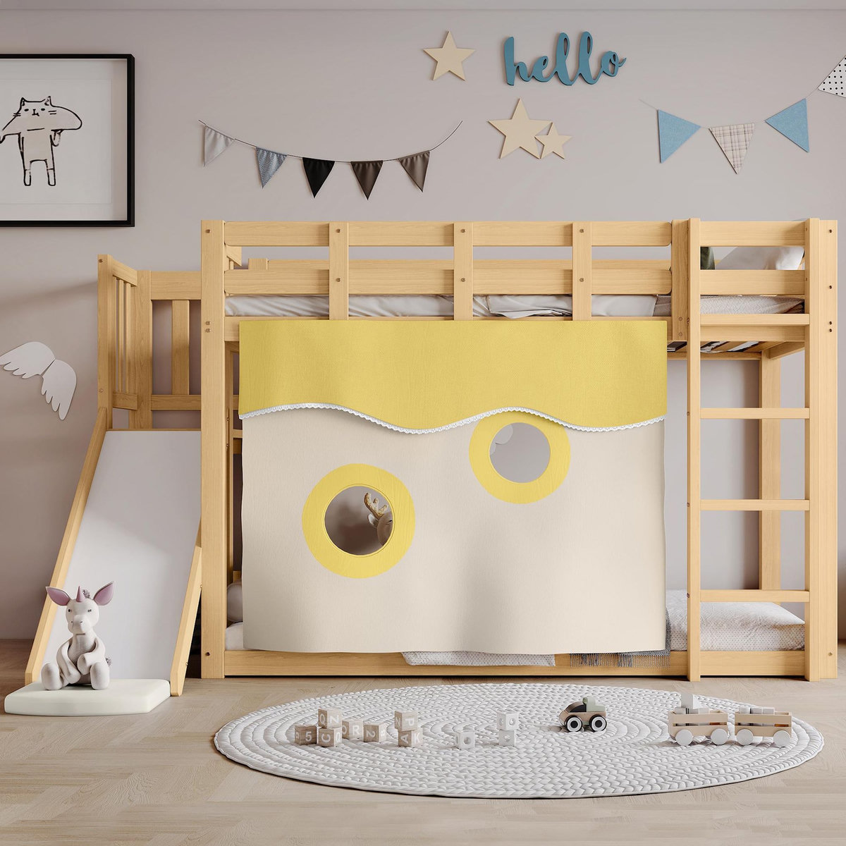 MERAX Lit mezzanine enfant