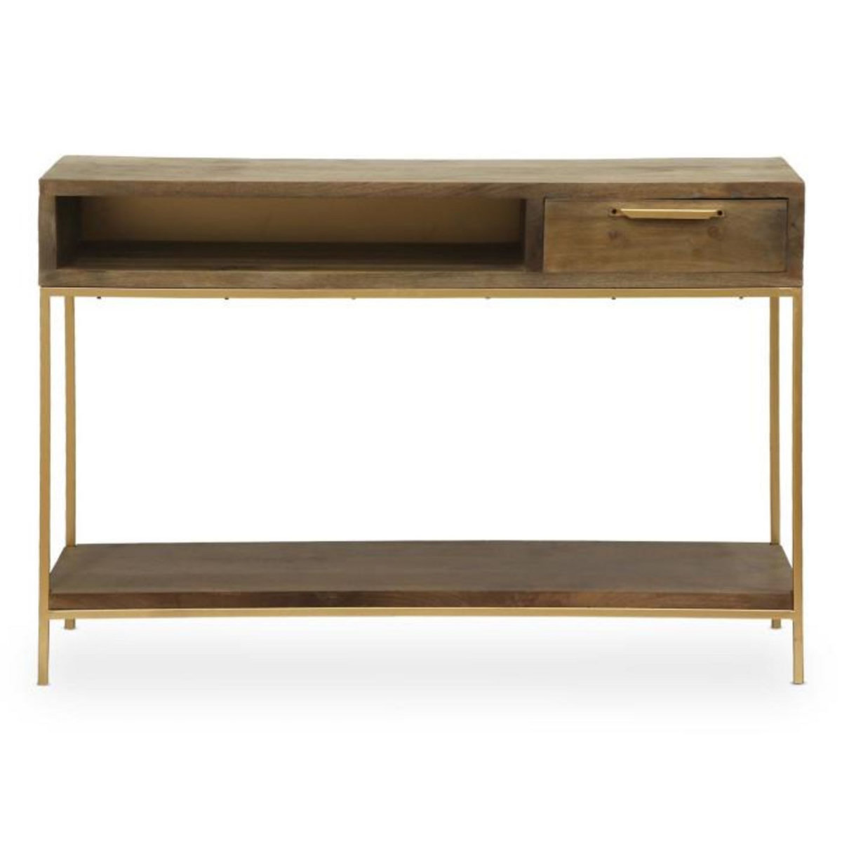 Paris Prix Console Design  Firmin  120m Marron & Or