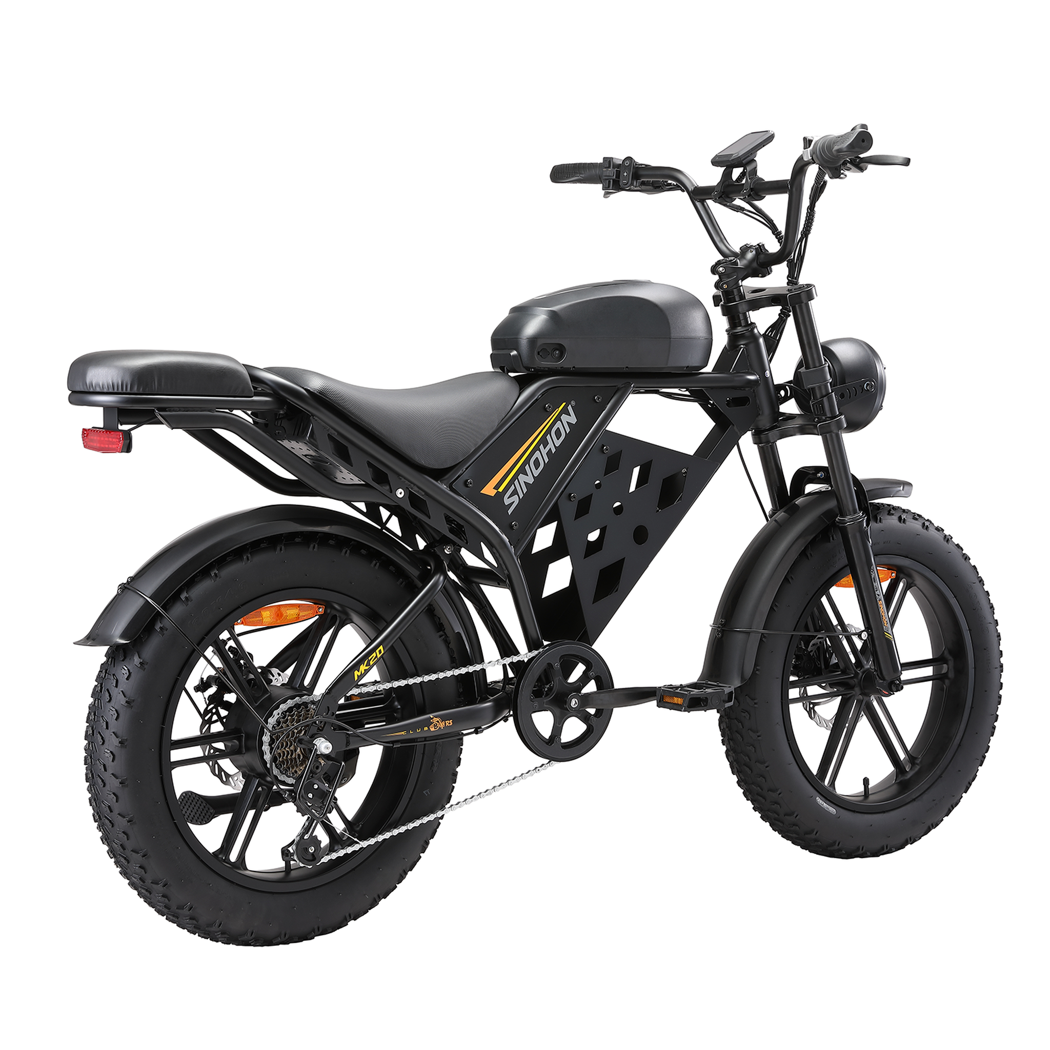 Voir la diapositive 5 : SINOHON Vélo électrique fat bike robuste sinohon mk20-d, 20 pouces tout-terrain, noir
