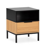 VS VENTA-STOCK Table de chevet Nieve 1 tiroir couleur Chêne