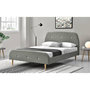 Voir la diapositive 2 : Habitat et Jardin Lit  Nancy  - 180 x 200 cm - Gris
