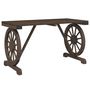 Voir la diapositive 4 : VIDAXL Ensemble a manger de jardin 5 pcs bois de sapin massif