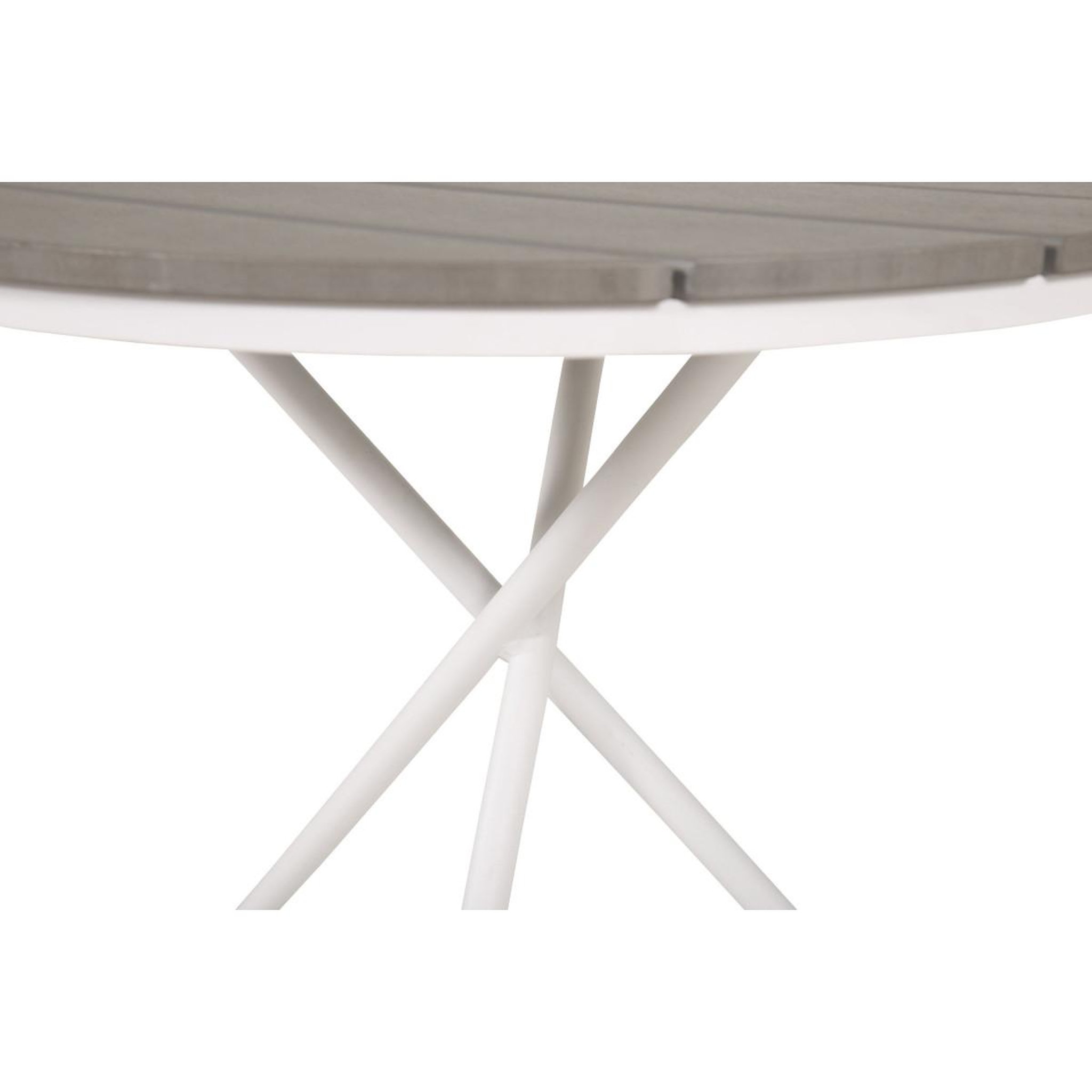 Voir la diapositive 3 : Paris Prix Table de Jardin Ronde  Parma  90cm Gris