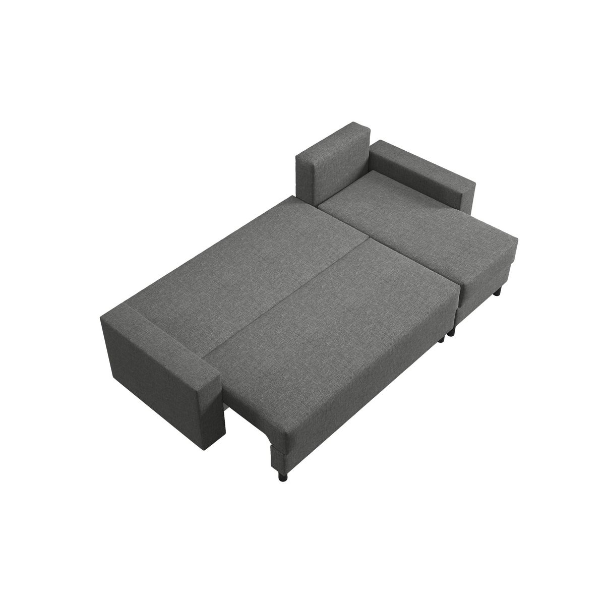 Canapé d'angle convertible et réversible  avec coffre  3 places PAOLA 