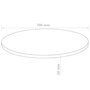 VIDAXL Dessus de table Rond MDF 700 x 18 mm