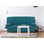 Voir la diapositive 2 : MARKET24 Banquette clic clac 3 places - Bleu canard - L 190 x P92 cm - MILA