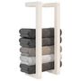 Voir la diapositive 4 : VIDAXL Porte-serviette Blanc 23x18x60 cm Bois de pin massif