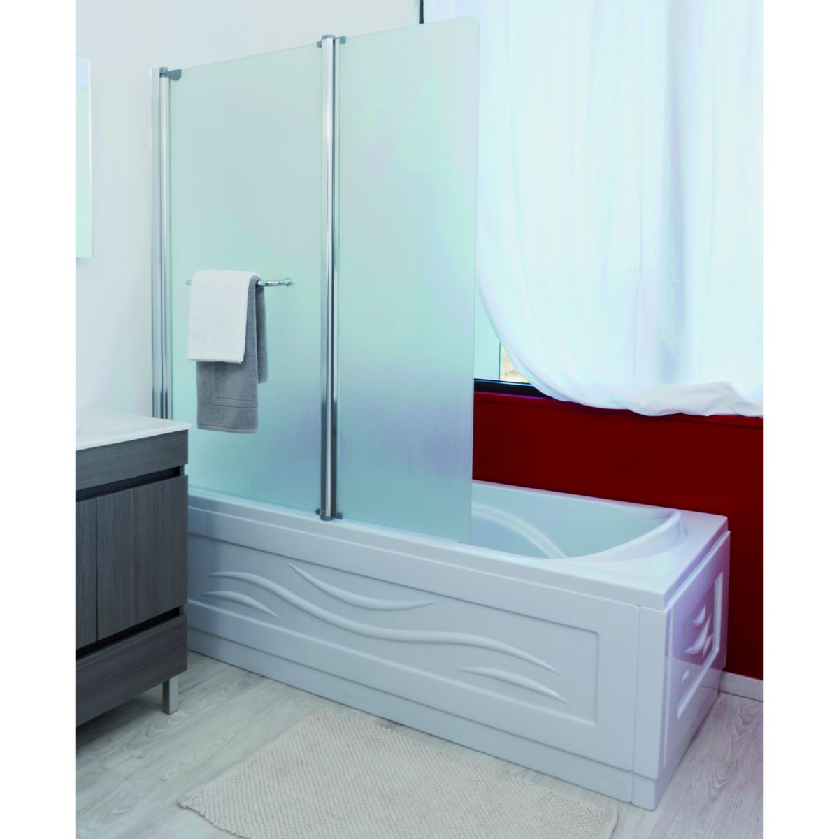 AQUA+ Baignoire acrylique rectangle Fany - 160x70