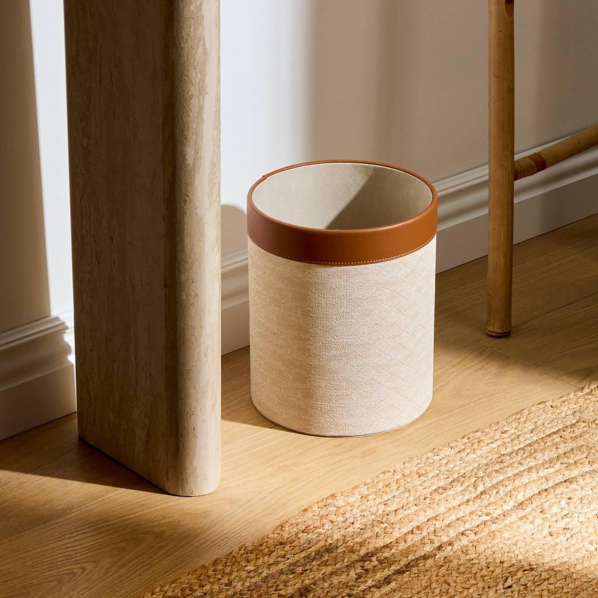 Voir la diapositive 4 : ATMOSPHERA Corbeille de Bureau Déco  Whisky  25cm Crème
