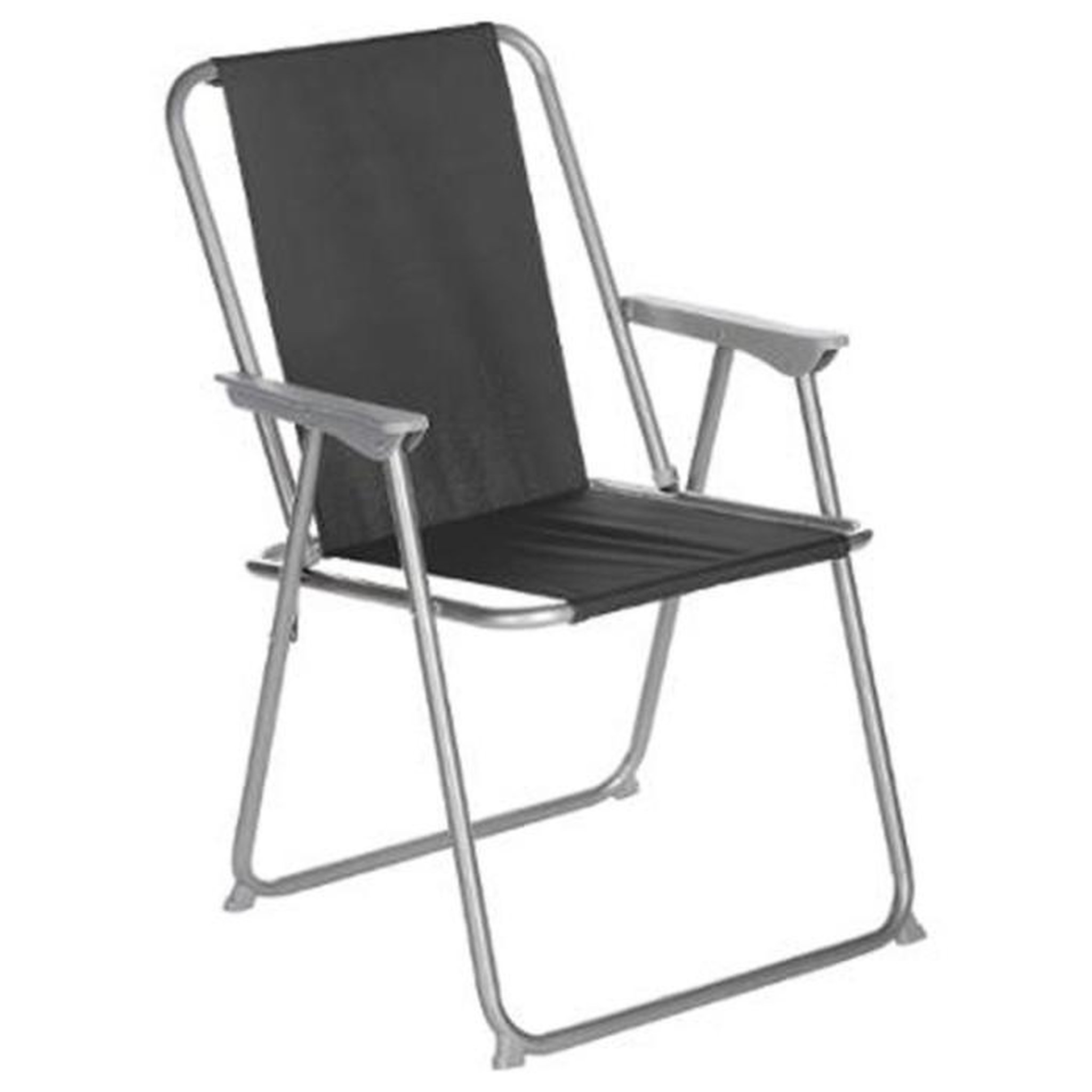 Voir la diapositive 2 : Cote detente Lot de 6 Chaises de Camping Pliantes  Grecia  74cm Noir