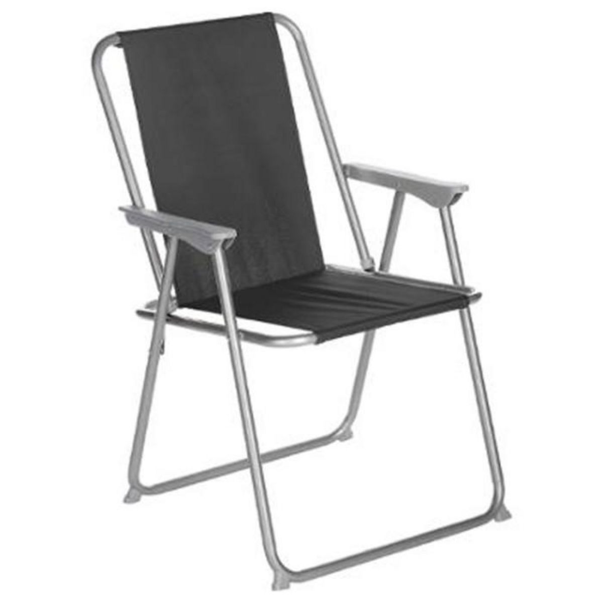 Cote detente Lot de 6 Chaises de Camping Pliantes  Grecia  74cm Noir