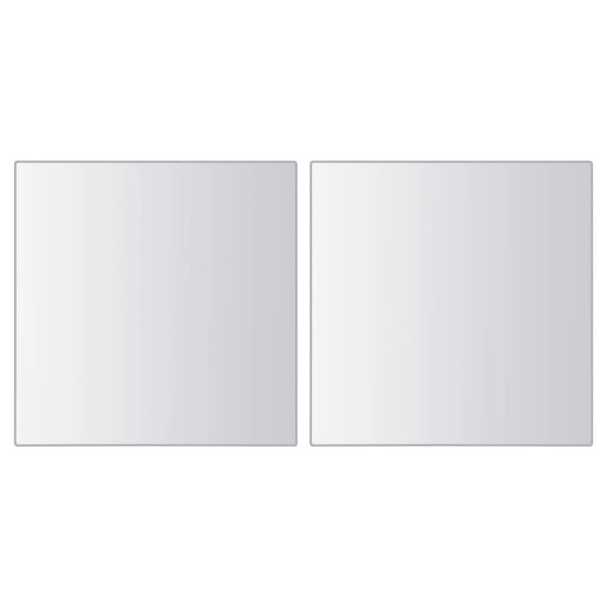 VIDAXL Carreaux de miroir 48 pcs Carre Verre