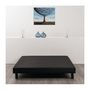 Voir la diapositive 2 : FINLANDEK Sommier tapissier a lattes 140 x 190 - Bois massif noir + pieds - FINLANDEK Rakenne