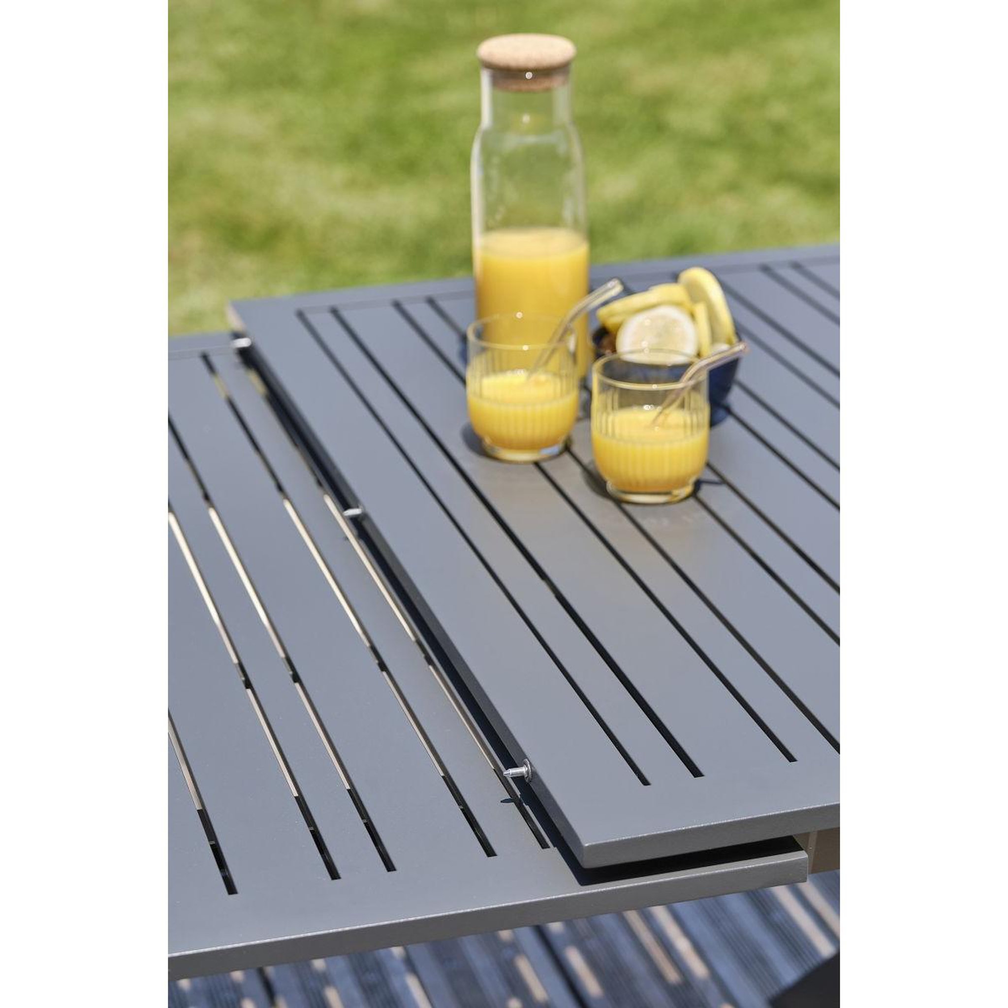 Voir la diapositive 4 : DCB GARDEN Table de Jardin Extensible  Floride  180-240cm Gris Anthracite
