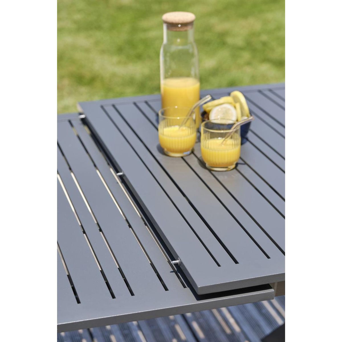Paris Prix Table de Jardin Extensible  Floride  180-240cm Gris Anthracite