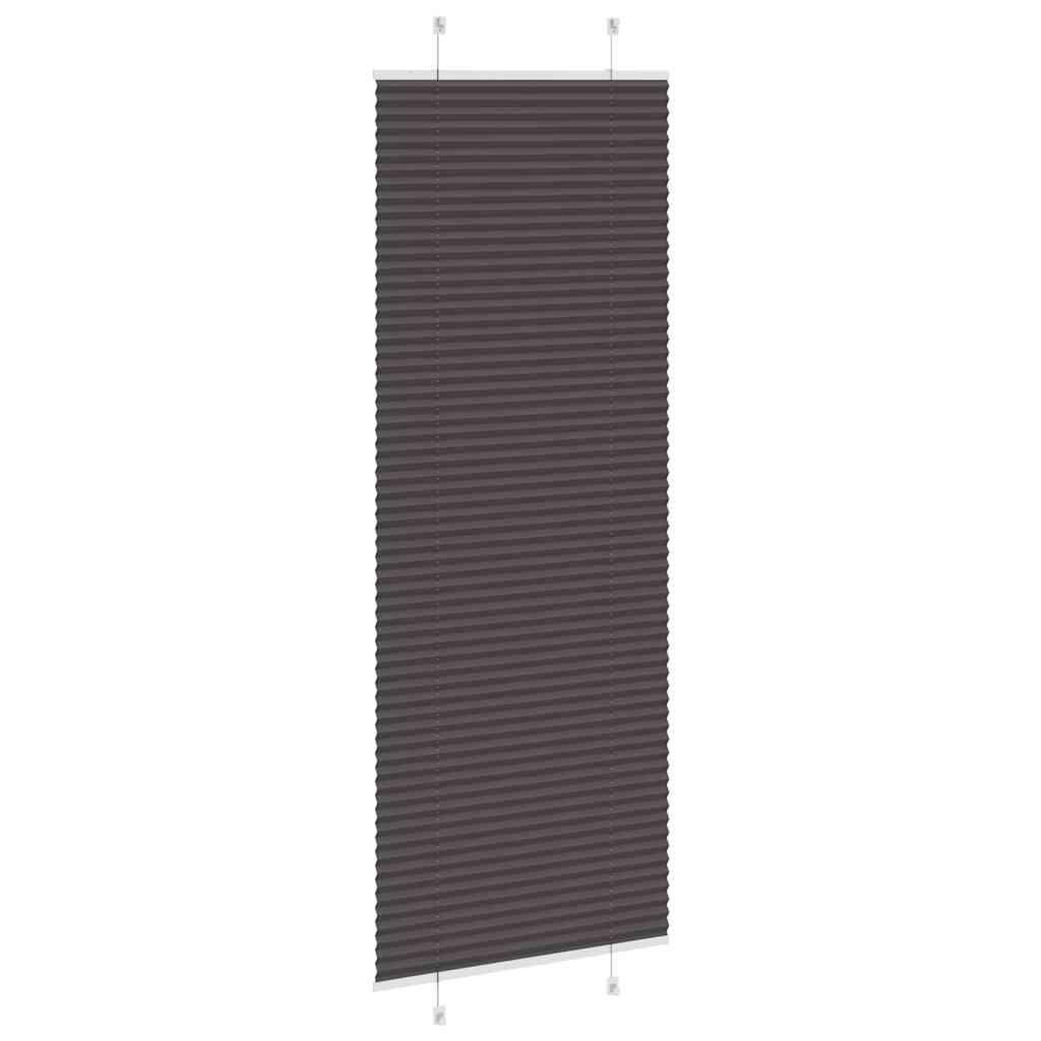 Voir la diapositive 4 : VIDAXL Store plisse noir 80x200 cm largeur du tissu 79,4 cm polyester