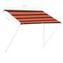 Voir la diapositive 6 : VIDAXL Auvent retractable 200x150 cm Orange et marron