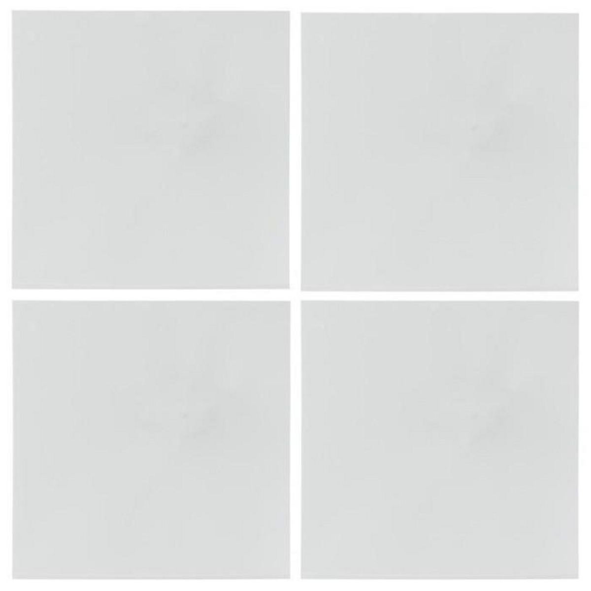 ATMOSPHERA Lot de 4 Miroirs Adhésifs  Carré  20x20cm Argent