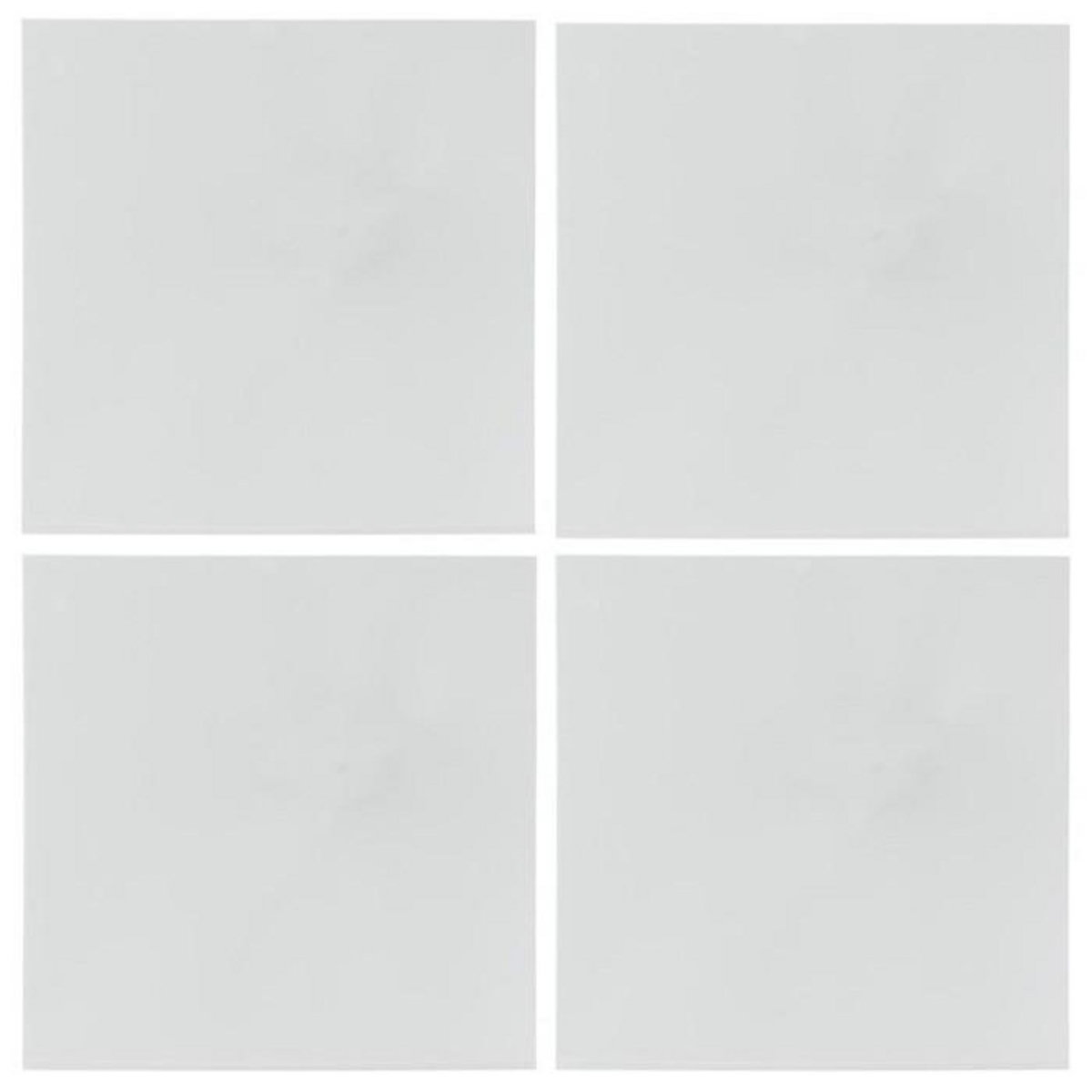 ATMOSPHERA Lot de 4 Miroirs Adhésifs  Carré  20x20cm Argent