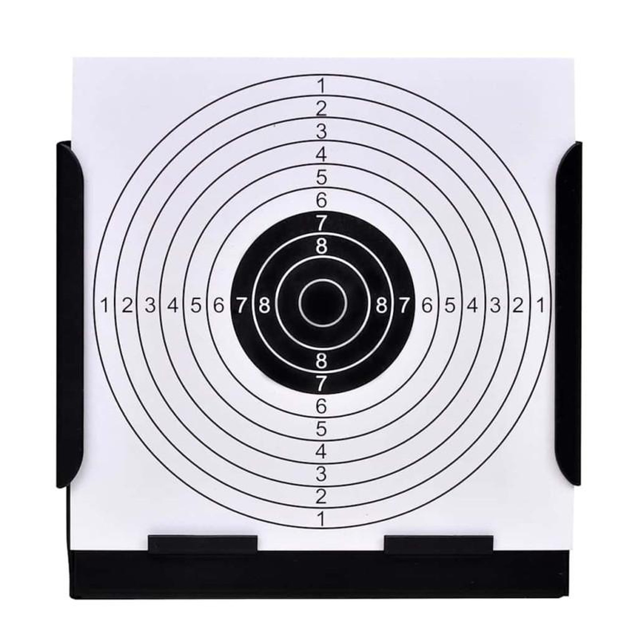 Voir la diapositive 2 : VIDAXL Support de cible carré 14 cm + 100 cibles en papier