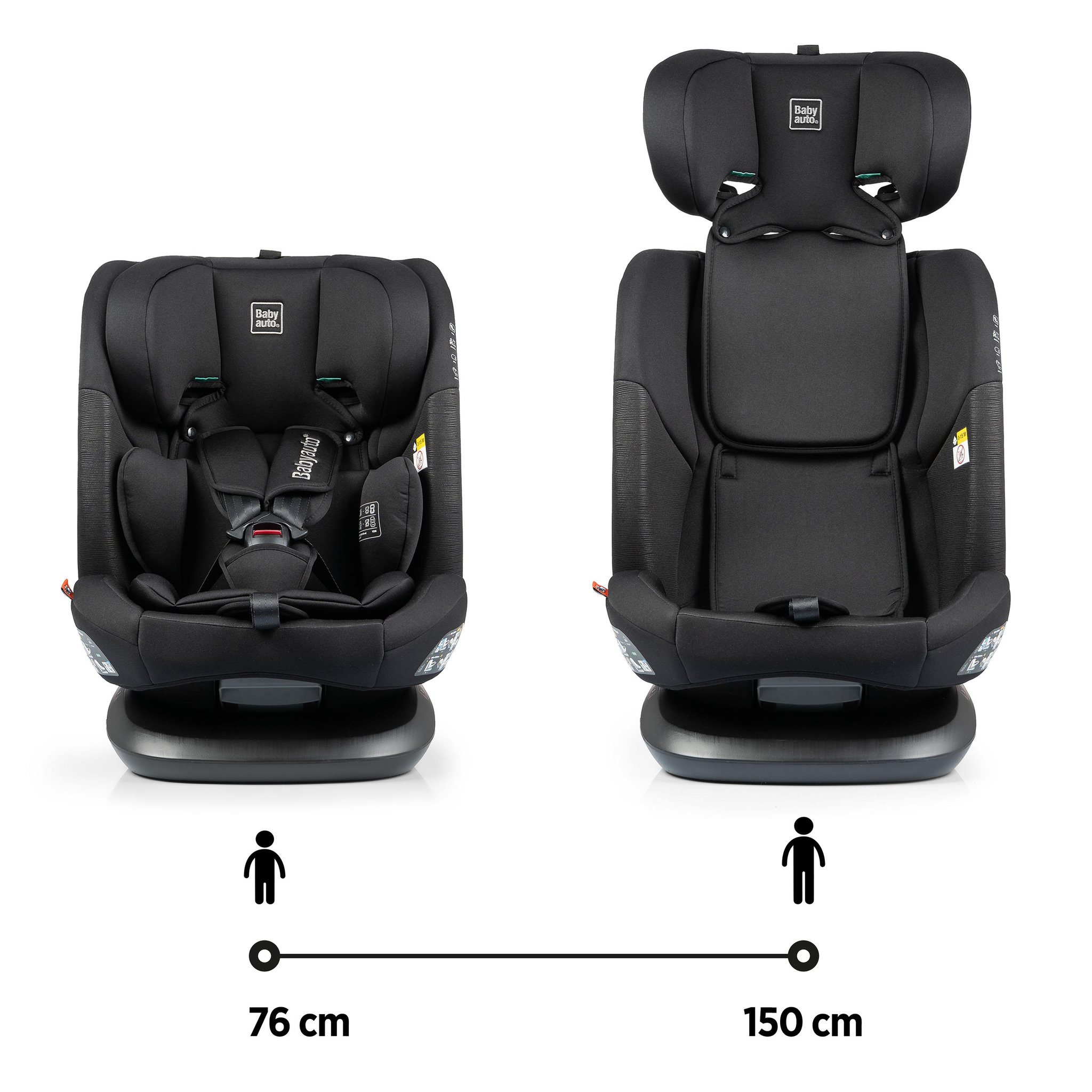 Voir la diapositive 6 : BABYAUTO Siège auto riva ifix top tether reclinable 76-150 cm