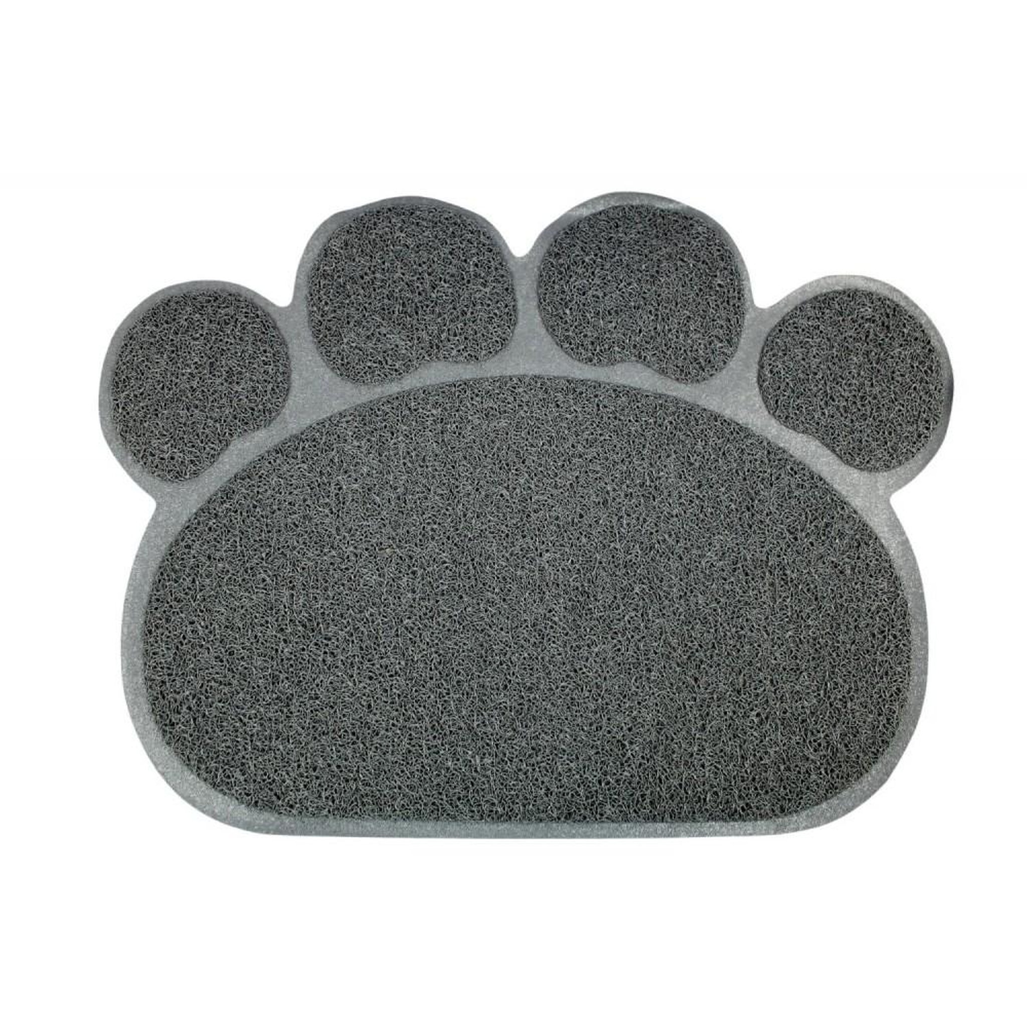 MON AMI LUKI Tapis patoune gamelle et litière pour chien. Coloris disponibles : Gris, Marron