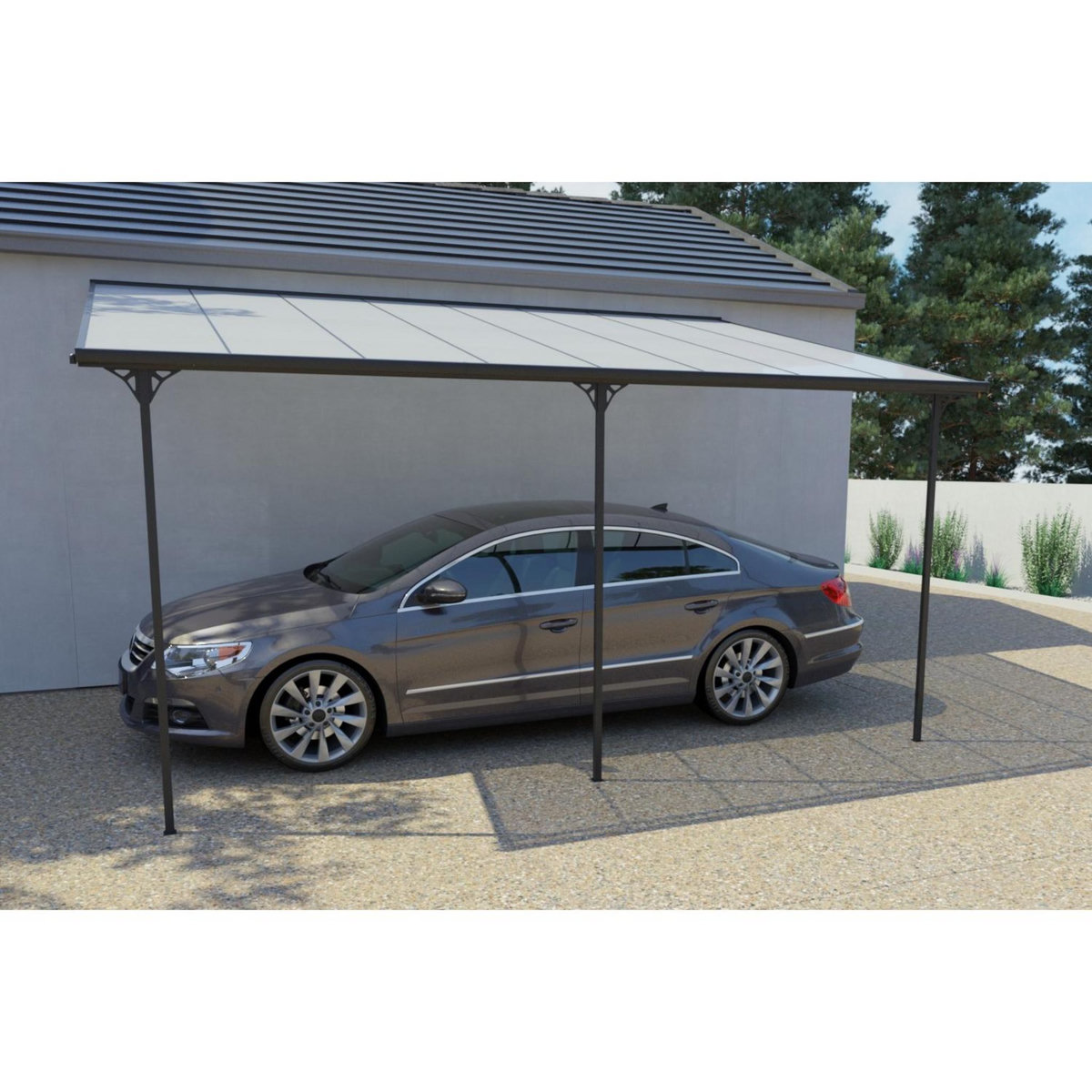 CONCEPT USINE Tonnelle murale 15,15 m² en aluminium FERRATO