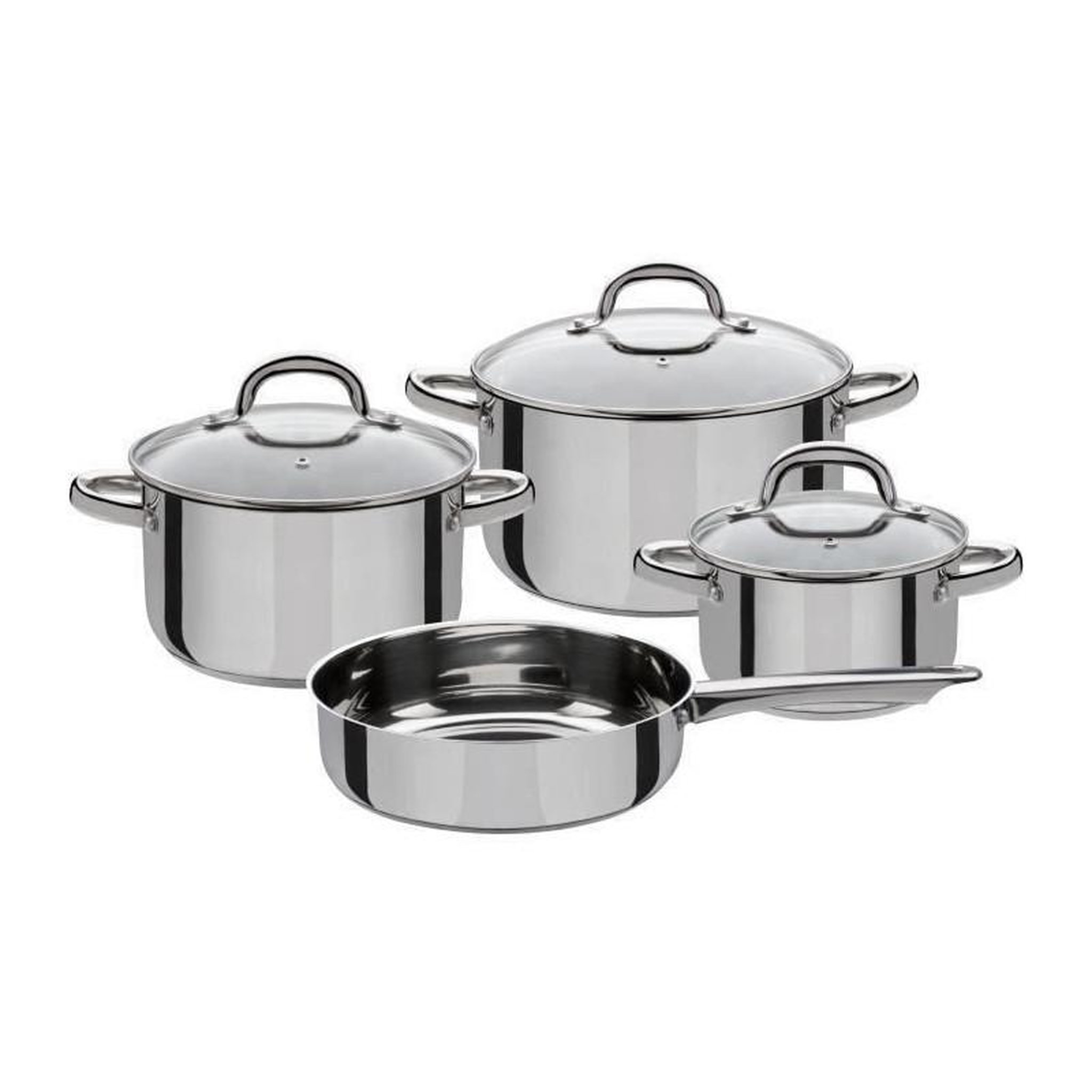 GSW Set 4 pcs batterie de cuisine - GSW - MONTREAL - Induction - Acier inoxydable
