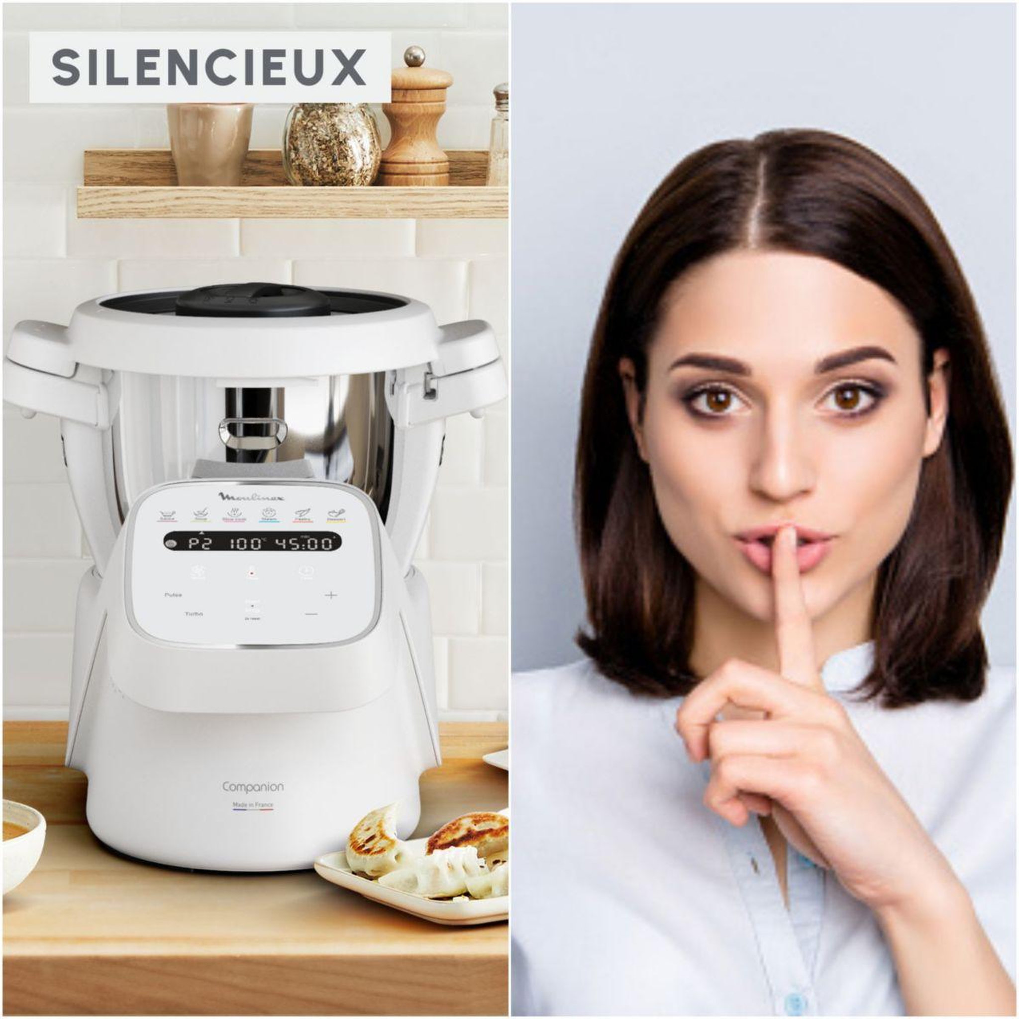 Voir la diapositive 5 : MOULINEX Robot multifonction companion xl 14 fonctions hf840110