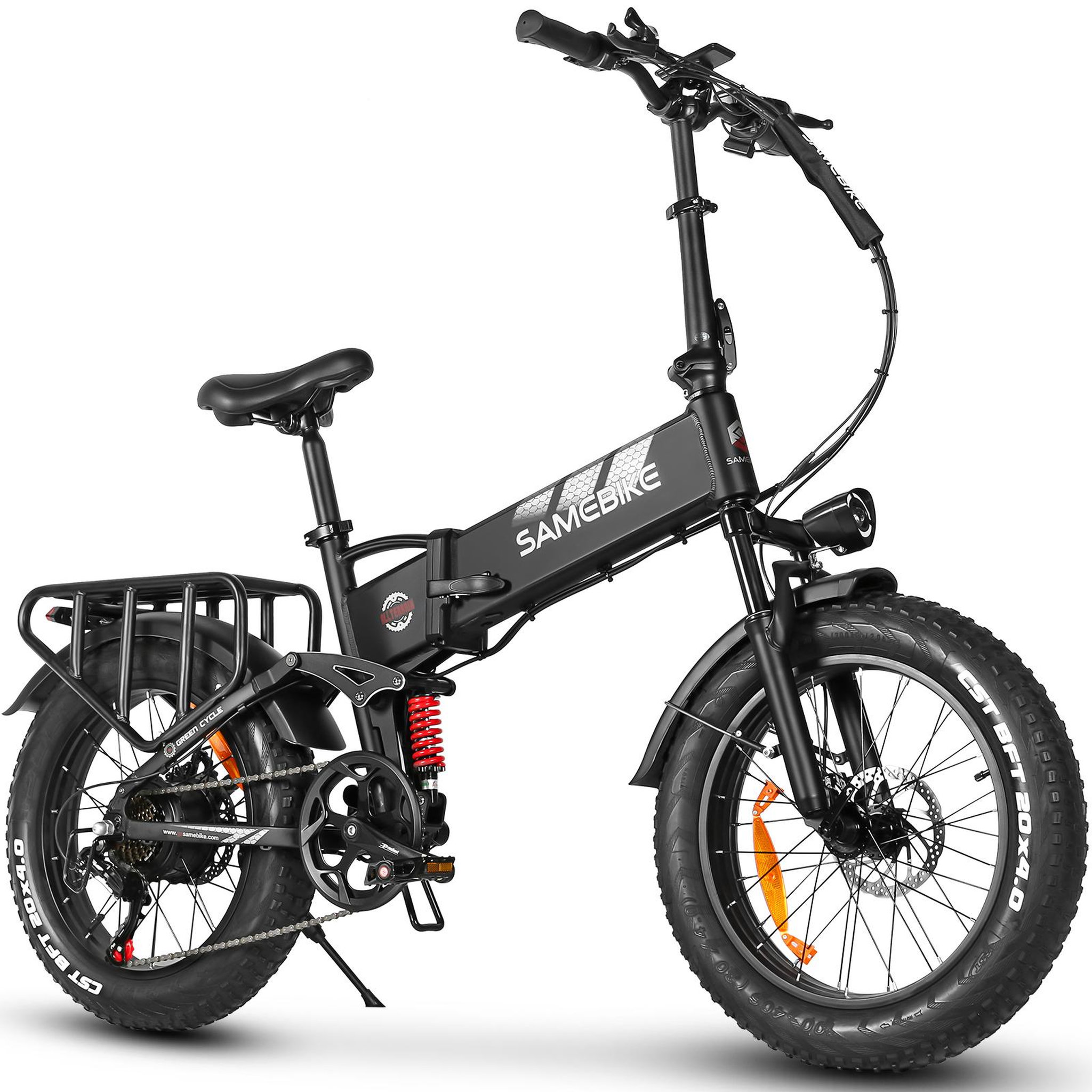 Voir la diapositive 3 : SAMEBIKE Vélo électrique pliable SameBike RS-A02 Pro