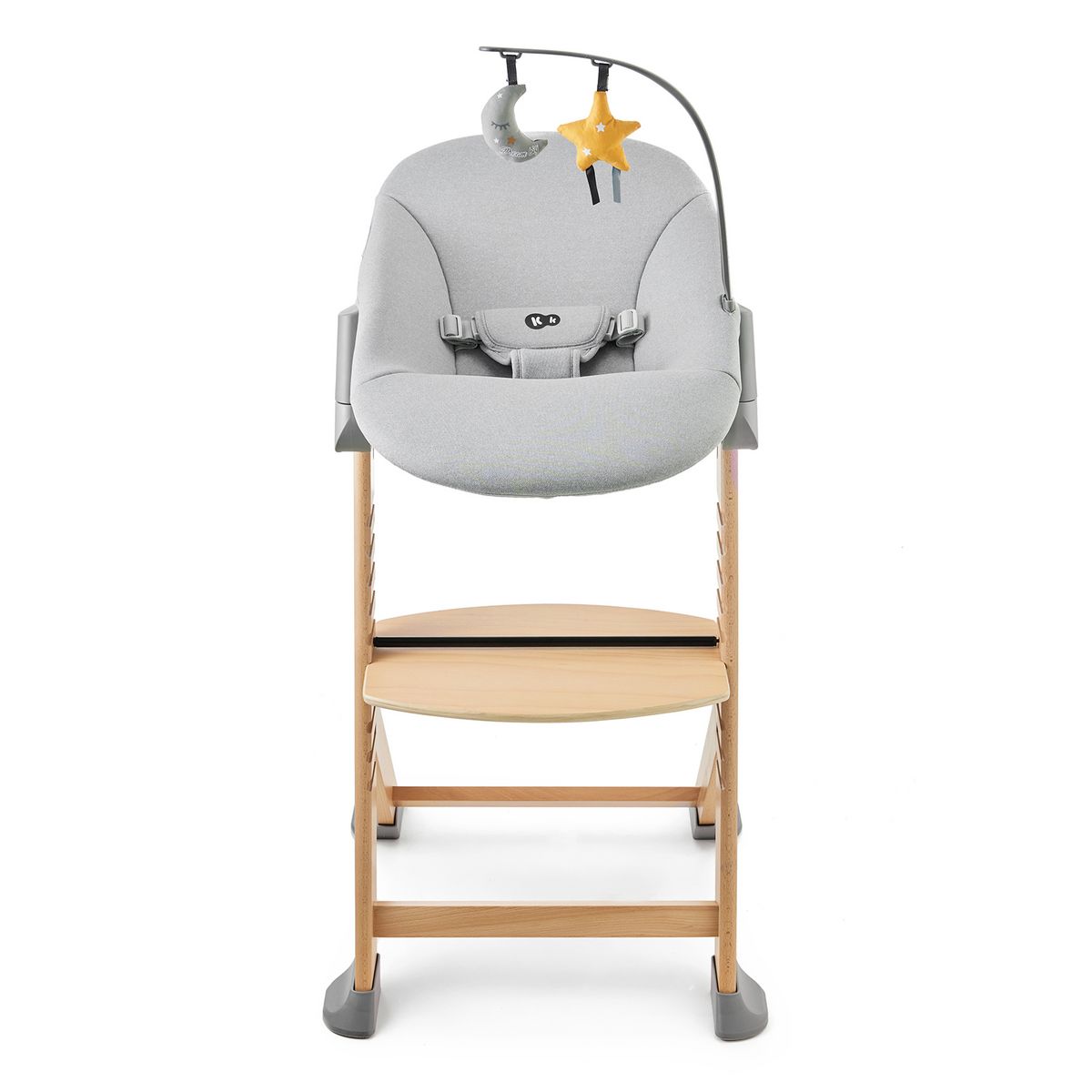 KINDERKRAFT chaise haute ENOCK + transat CALMEE gris