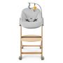 Voir la diapositive 6 : KINDERKRAFT chaise haute ENOCK + transat CALMEE gris