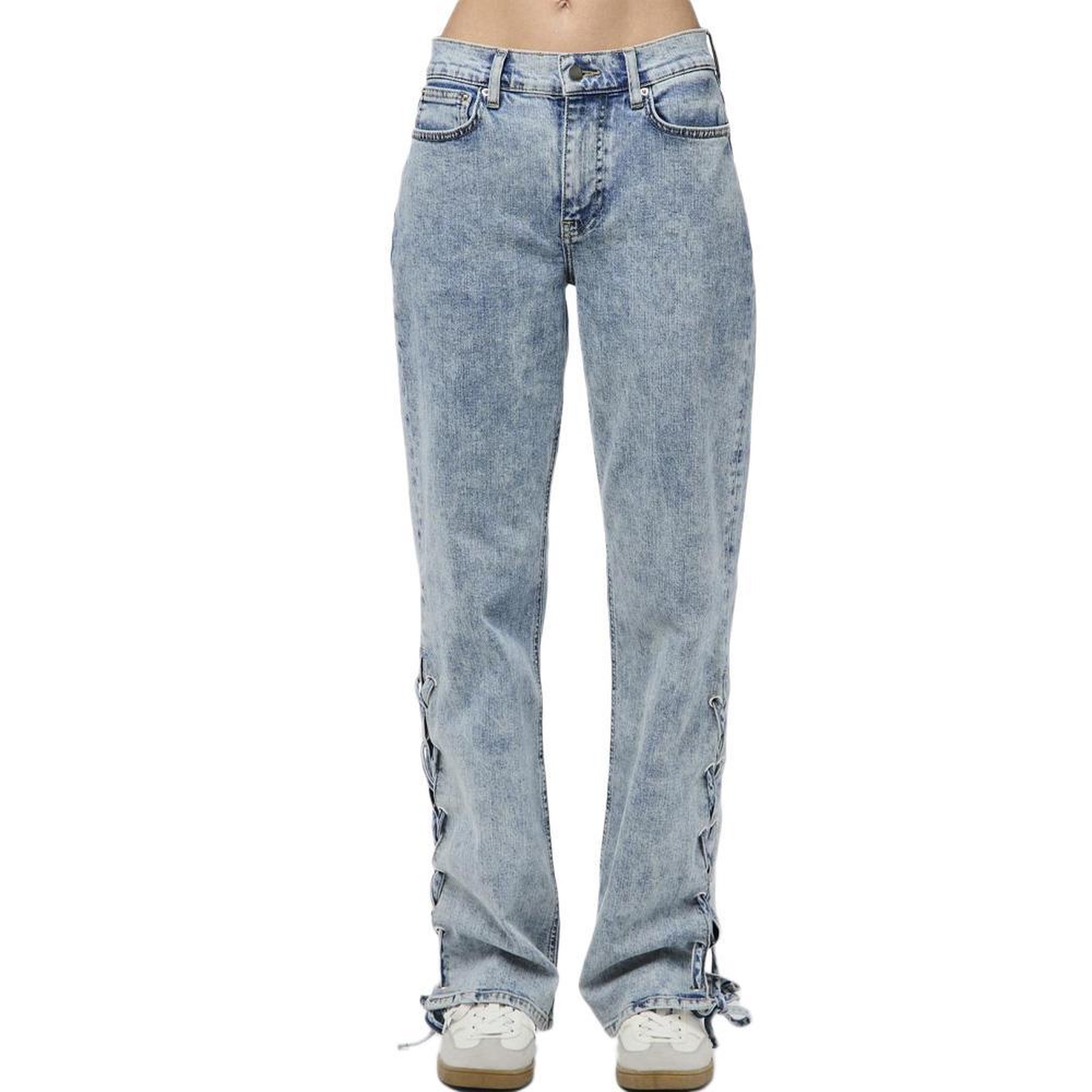 Pieces Jean Droit Bleu Femme Pieces Fenda. Coloris disponibles : Bleu