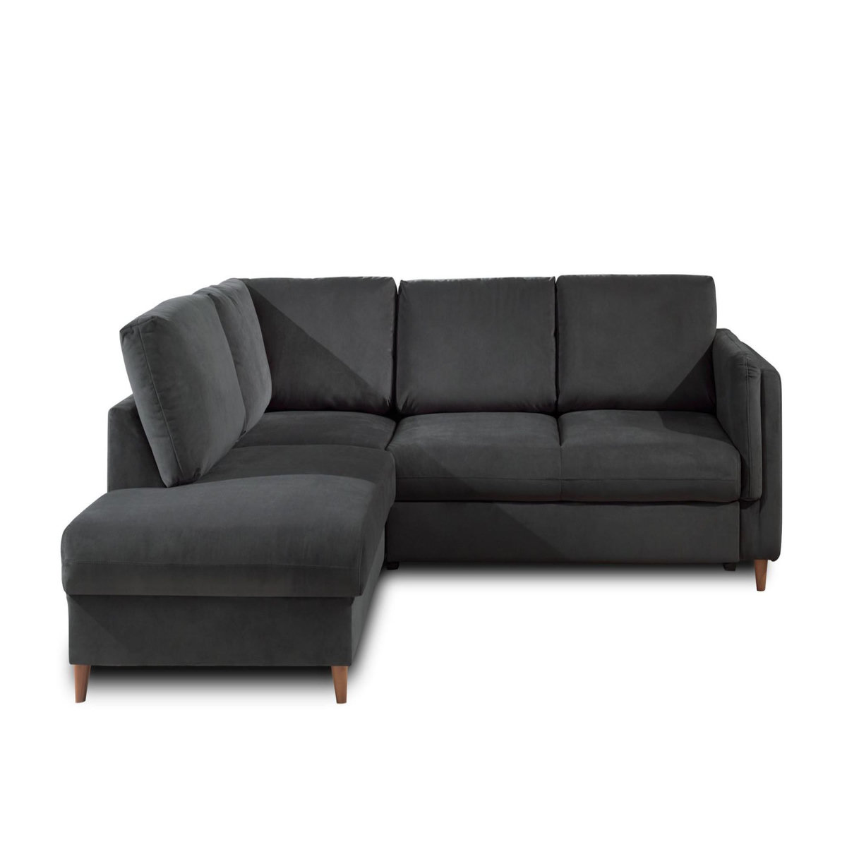 LISA DESIGN Brooke - canapé d'angle gauche - convertible - 5 places - en velours