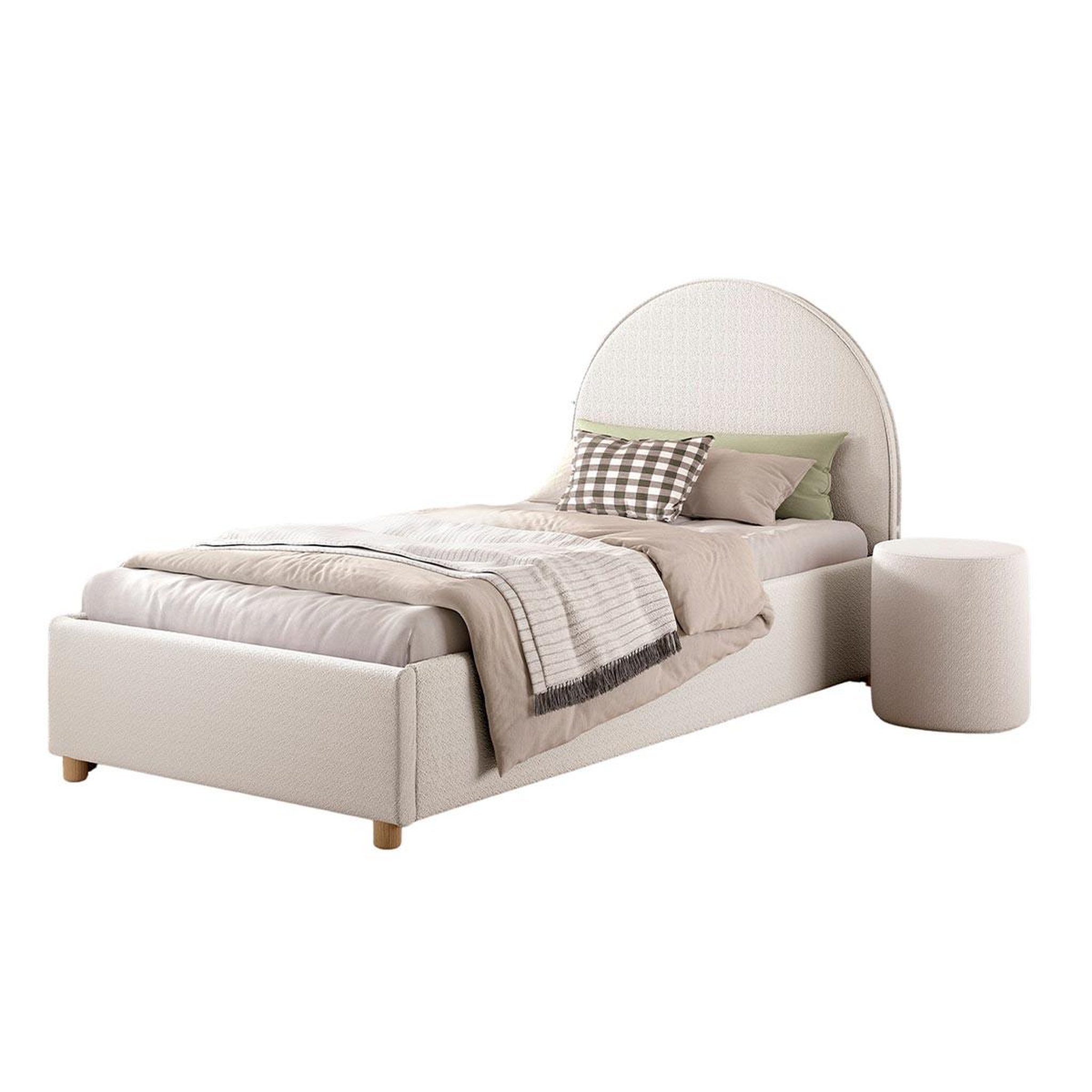 Voir la diapositive 2 : Paris Prix Pack - lit coffre enfant & pouf  moon  90x200cm blanc