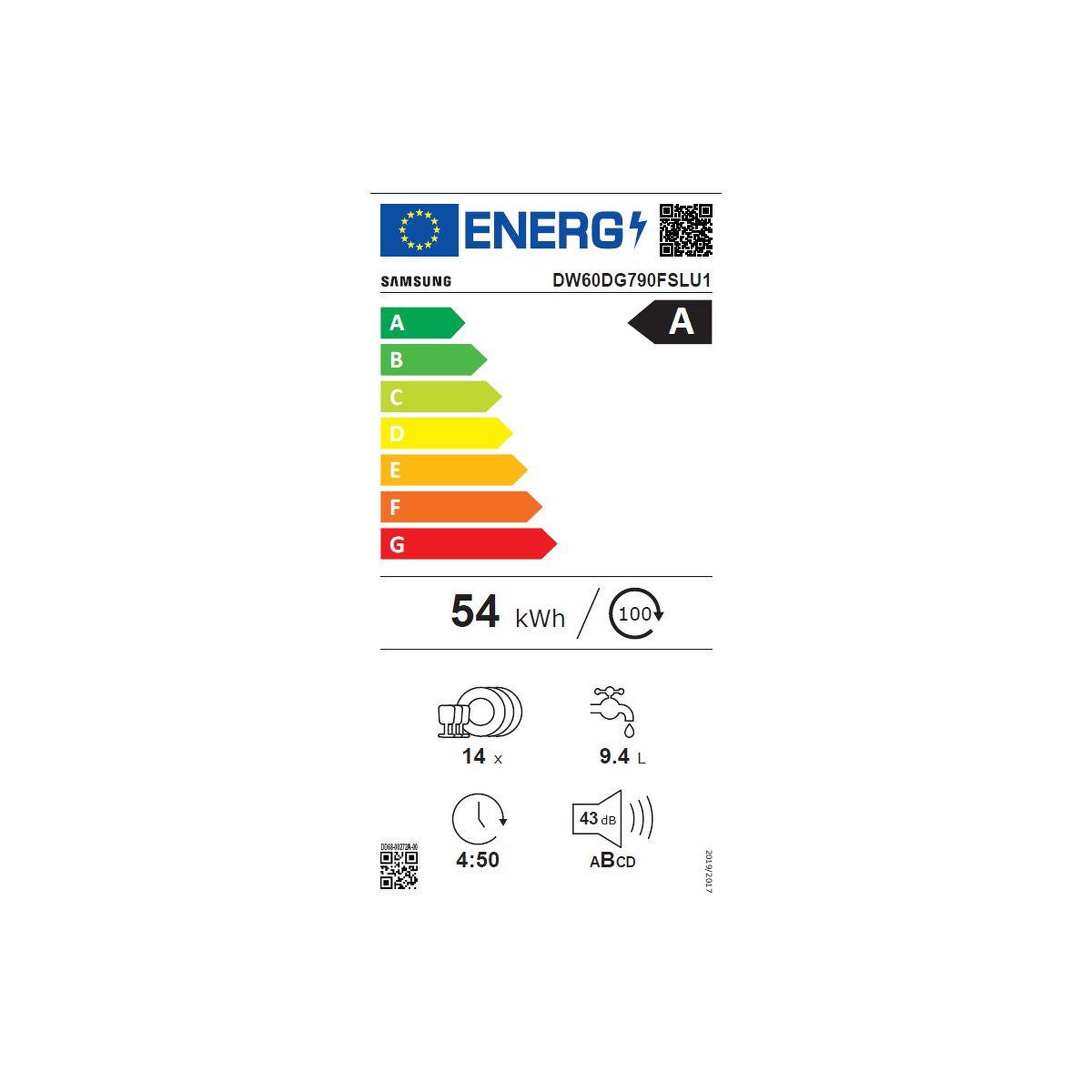 Voir la diapositive 6 : Samsung Lave vaisselle 60 cm dw60dg790fsl