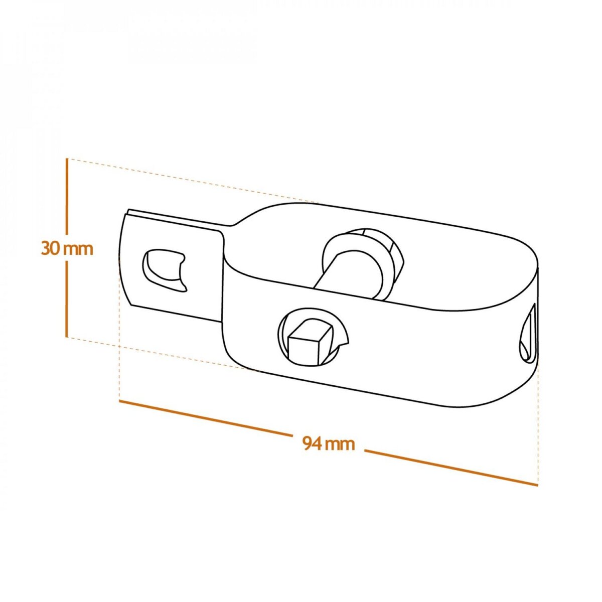 LINXOR Lot de 20 tendeurs en acier galvanisé N°2 pour fil de grillage ou autre
