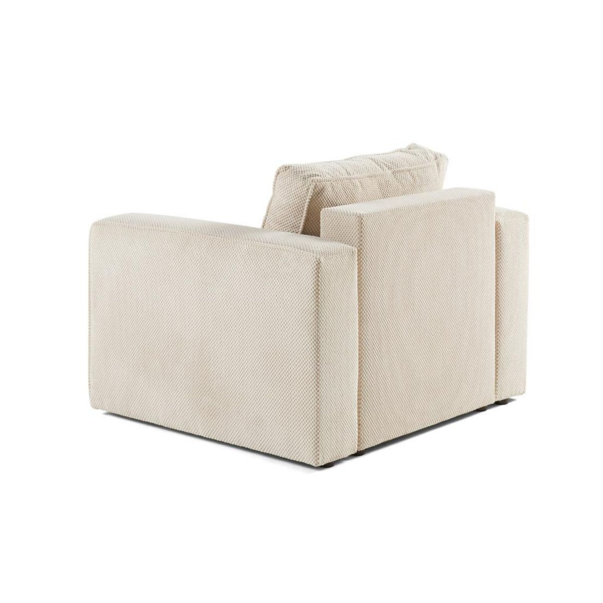 BEST MOBILIER Topaze - fauteuil - en velours texturé