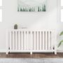 Voir la diapositive 3 : VIDAXL Cache-radiateur Blanc 169x19x84 cm Bois massif de pin