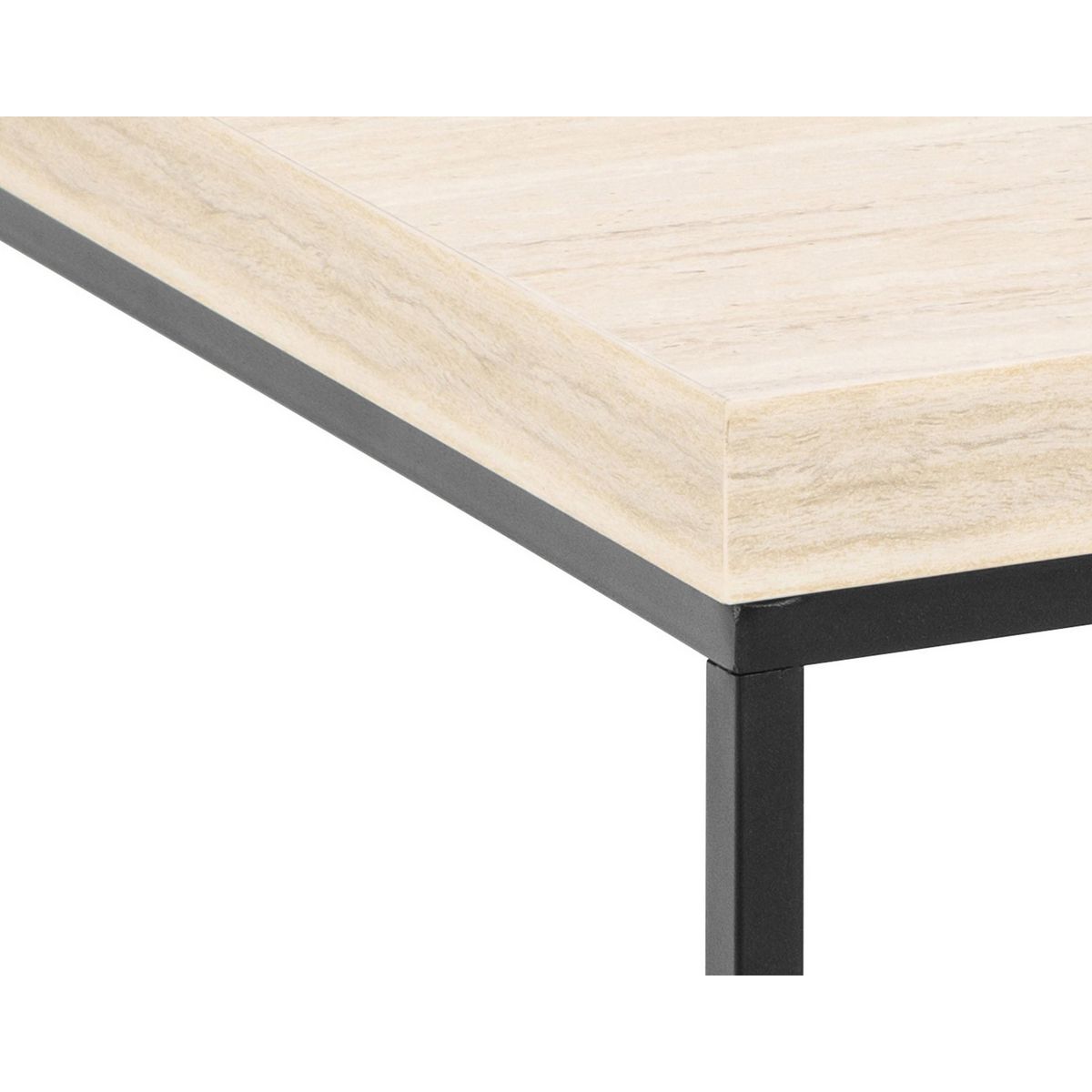 LISA DESIGN Alamosa - table basse - effet travertin - 60 cm