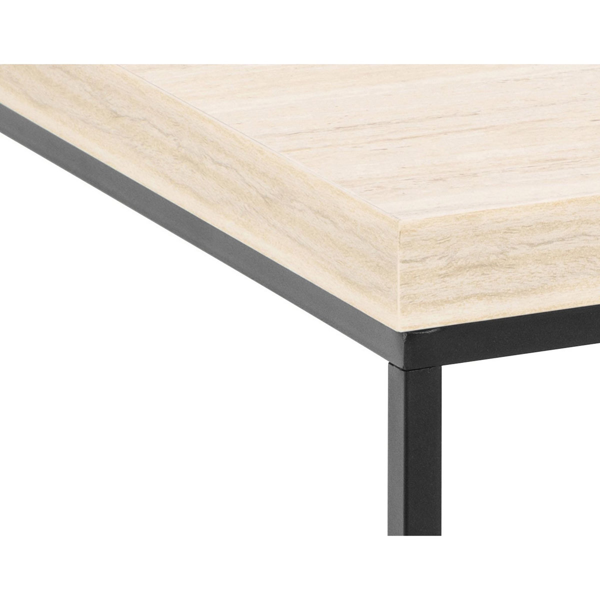 LISA DESIGN Alamosa - table basse - effet travertin - 60 cm