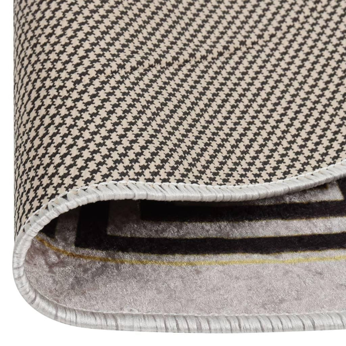 VIDAXL Tapis lavable antiderapant φ120 cm beige clair