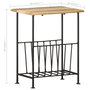 Voir la diapositive 6 : VIDAXL Porte-revues 40x30x50 cm Bois de manguier solide et acier